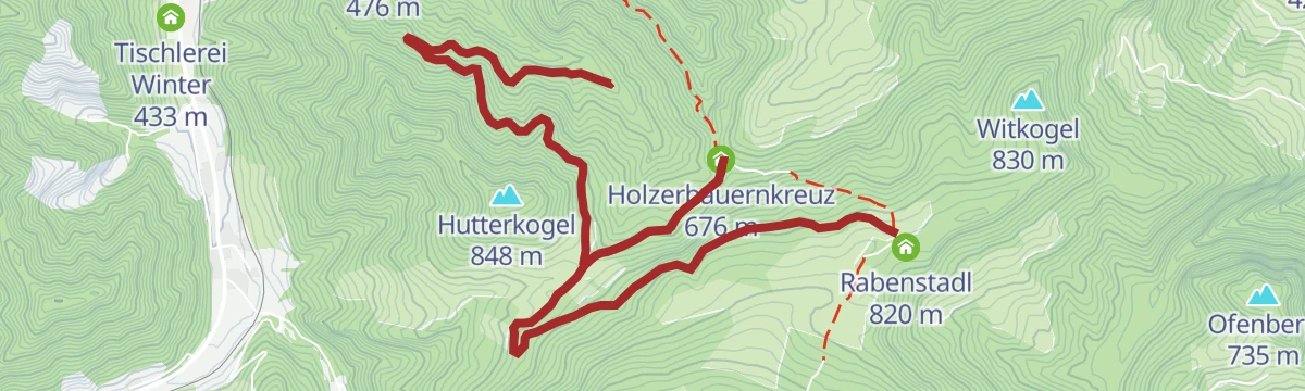 Route map: Variante Grestenberg Atschreith